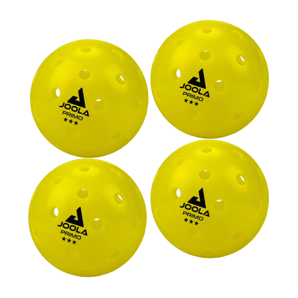 JOOLA Pickleball Set 2x Astro Pickelball Paddle + 4er Primo Pickleball Balls