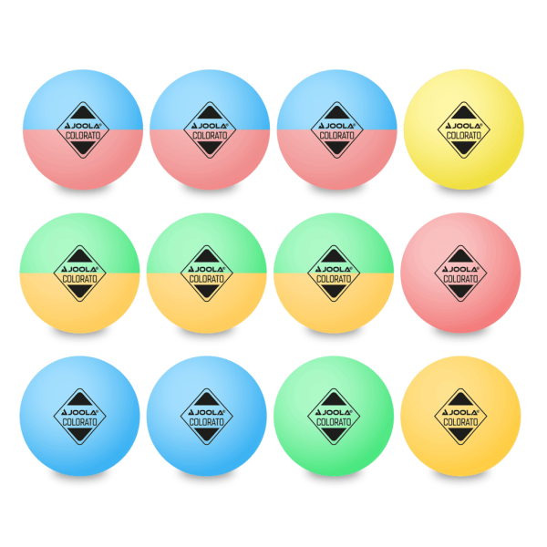 JOOLA Table Tennis Ball Colorato Pack of 12