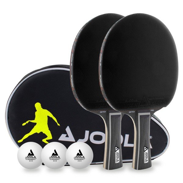 Joola table tennis plate midsize FA + table tennis set Black Duo Pro