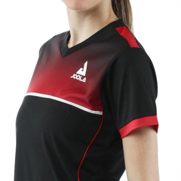 Marškinėliai Joola Lady Edge black/red