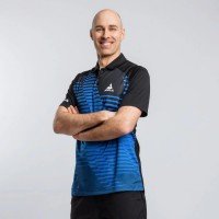 Marškinėliai Joola Zephir Polo black/blue